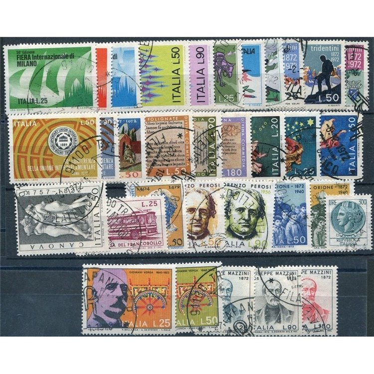 ITALY 1972 Complete Year 33v us