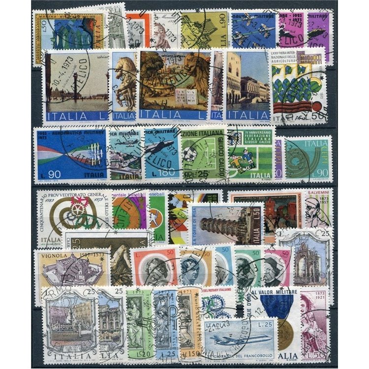 ITALY 1973 Complete Year 45v us