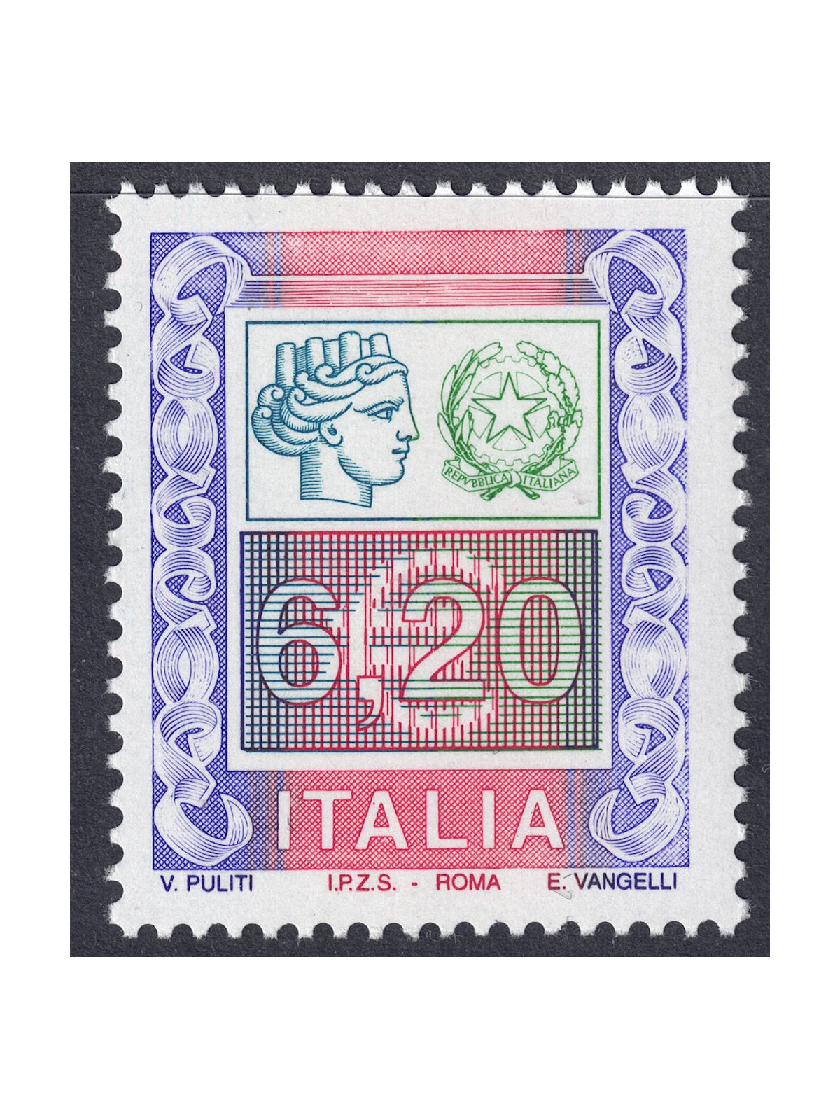 ITALY 2002 High Value €6.20 MNH**