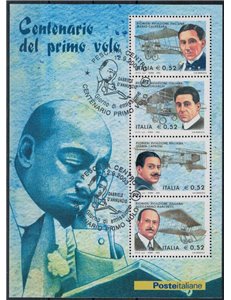 ITALY 2003 Pioneers of Aviation s/s us