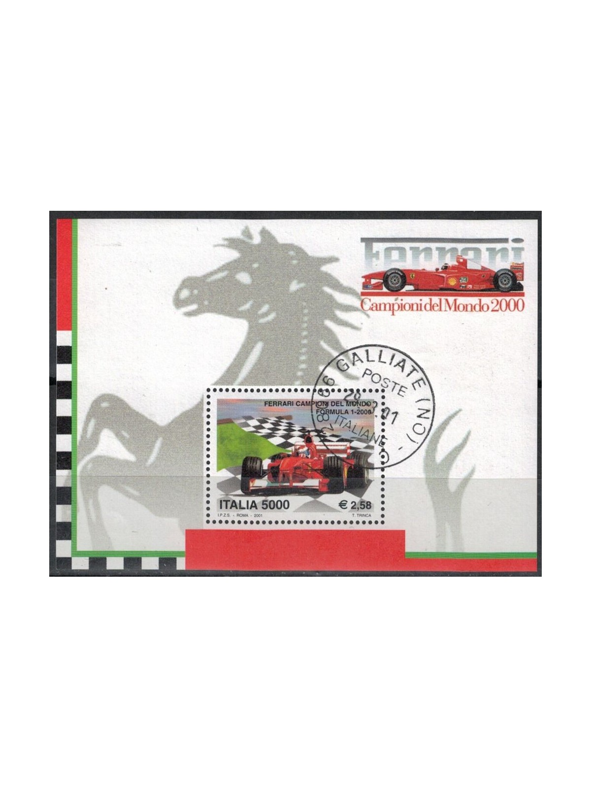 ITALY 2001 Ferrari world champion s/s us