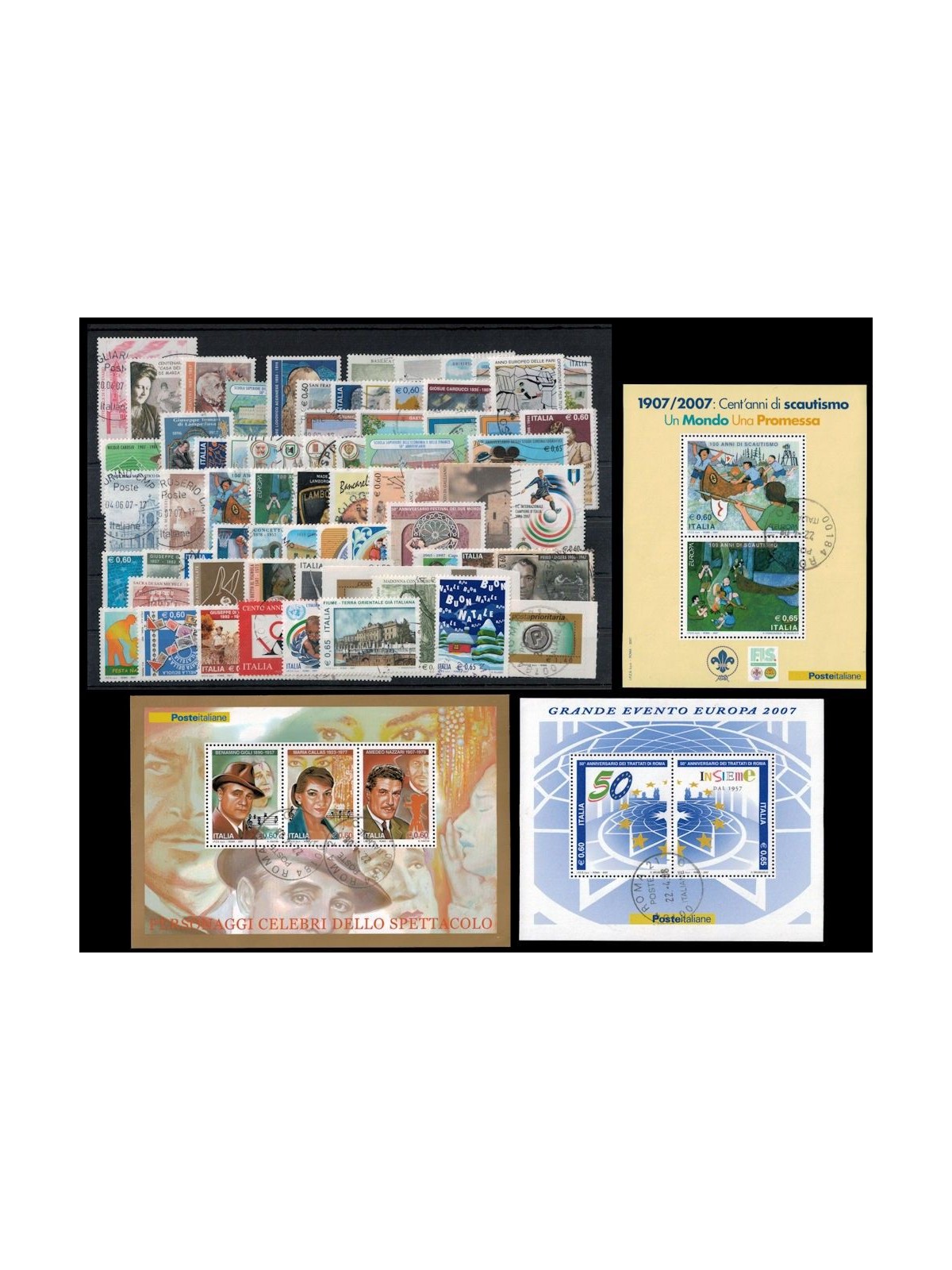 ITALY 2007 Complete year 66v + 3 s/s us