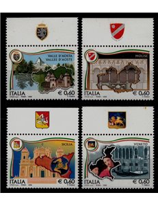 ITALY 2008 Regions of Italy (with appendix) 4v MNH**