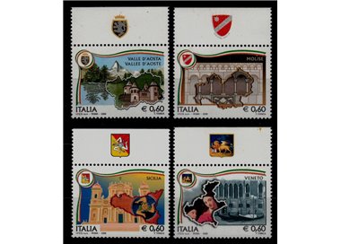 ITALY 2008 Regions of Italy (with appendix) 4v MNH**