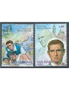 SAN MARINO 2005 Beatification of Alberto Marvelli 2v MNH**