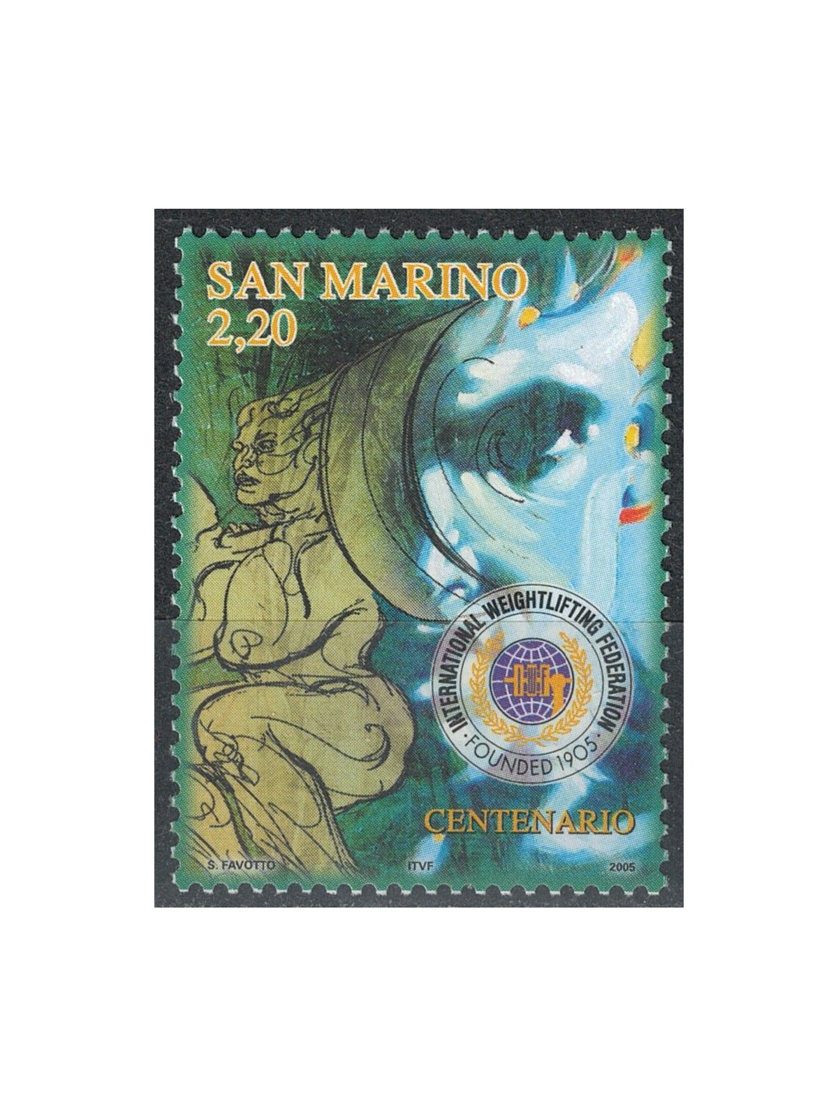 SAN MARINO 2005 International Weightlifting Federation MNH**