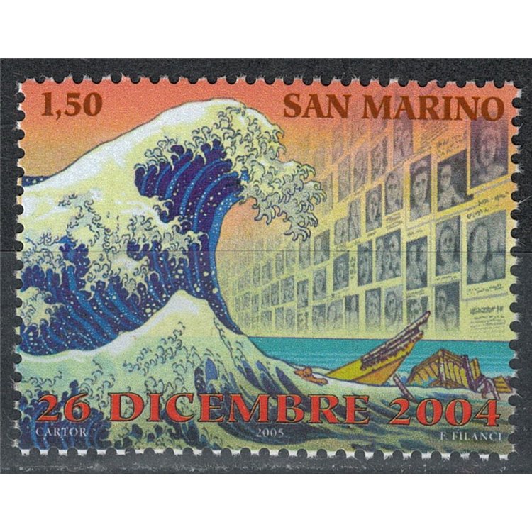 SAN MARINO 2005 Tsunami MNH**