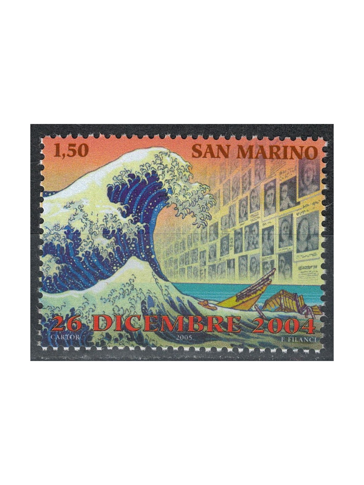 SAN MARINO 2005 Tsunami MNH**