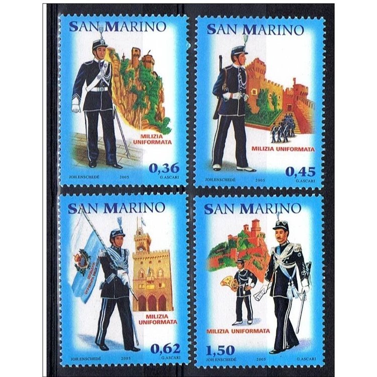 SAN MARINO 2005 Uniformed militia 4v MNH**