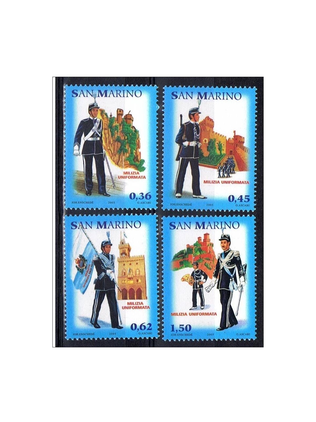 SAN MARINO 2005 Milizia uniformata 4v MNH**