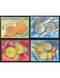 SAN MARINO 2005 Coins of San Marino 4v MNH**