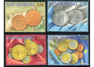 SAN MARINO 2005 Monete di San Marino 4v MNH**