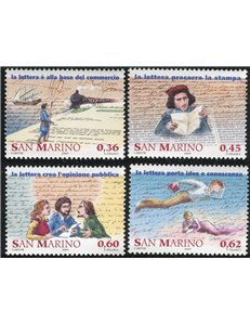 SAN MARINO 2005 Storia della posta 4v MNH**