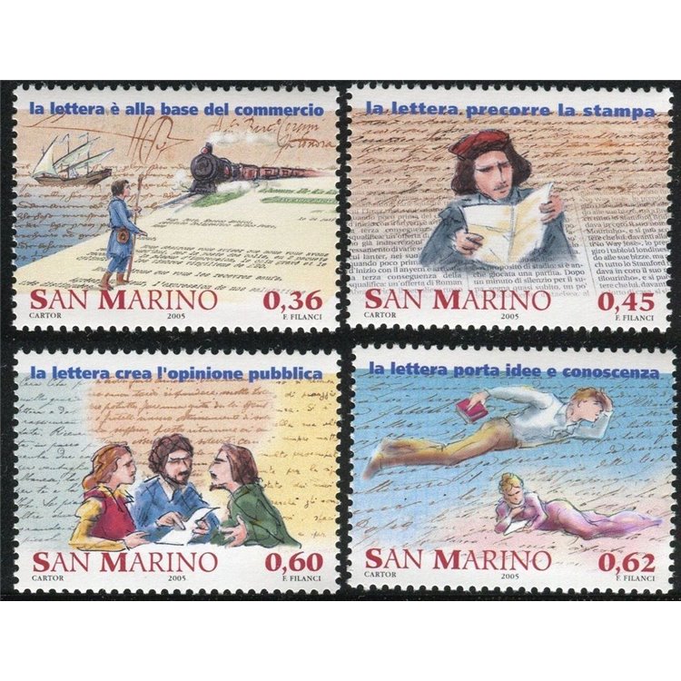 SAN MARINO 2005 Postal History 4v MNH**