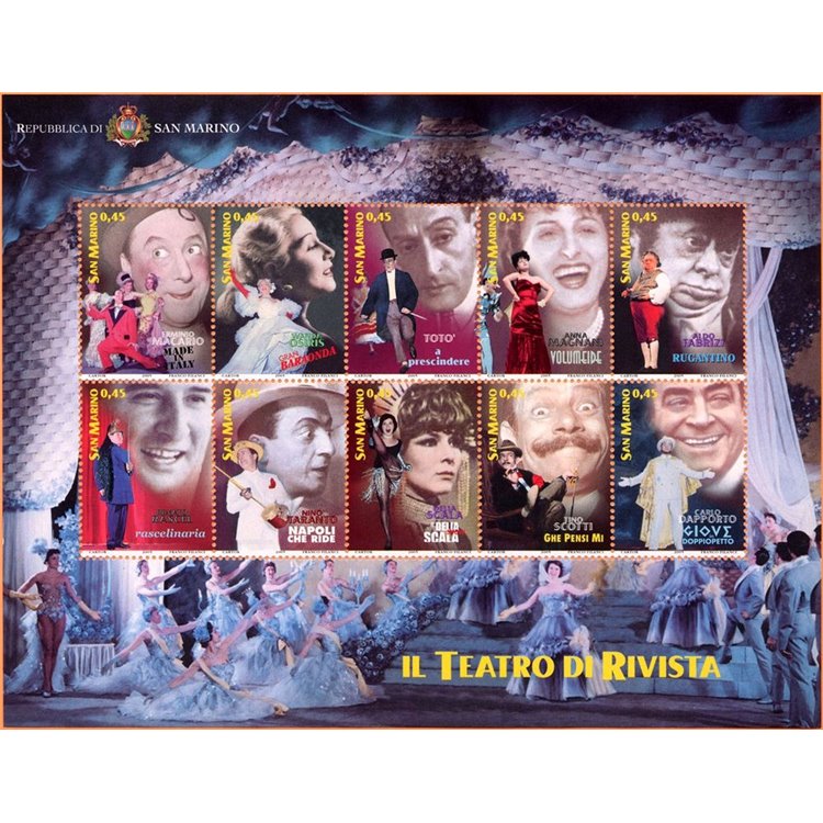 SAN MARINO 2005 The s/s MNH magazine theatre**