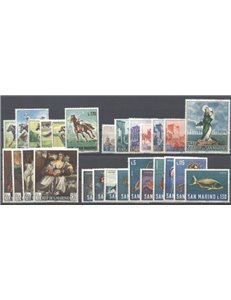 SAN MARINO 1966 Complete Year 27v MNH**