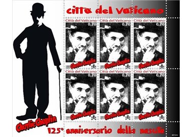 VATICANO 2014 Charlie Chaplin MF MNH**