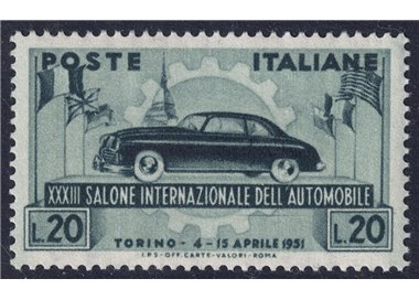 ITALY 1951 Motor Show MNH**