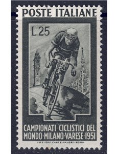 ITALIA 1951 Campionati ciclistici MNH**