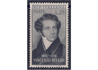 ITALY 1952 Vincenzo Bellini MNH**