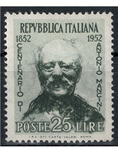 ITALY 1952 Antonio Mancini MNH**