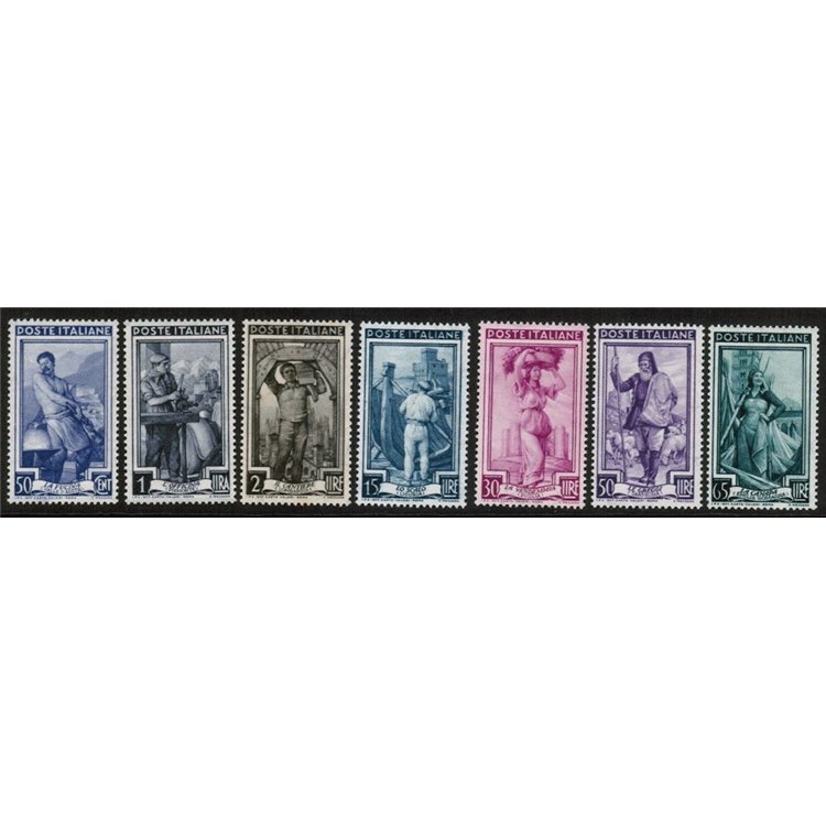 ITALY 1955 Italy at work 7v MNH**