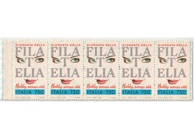 ITALIA 1992 Giornata della filatelia (labbro interrotto) LB MNH**