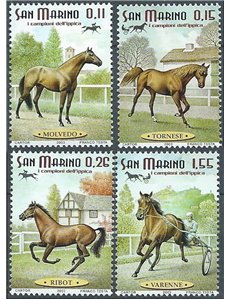 SAN MARINO 2003 Horse Racing Champions, 4v MNH horses**