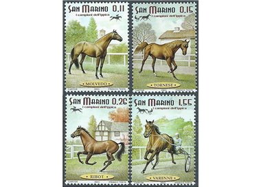 SAN MARINO 2003 Horse Racing Champions, 4v MNH horses**