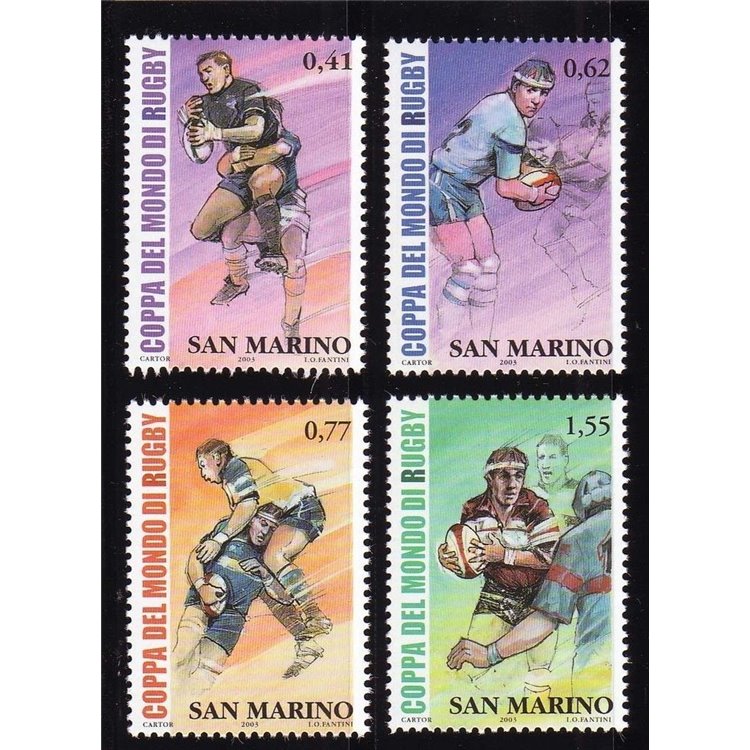SAN MARINO 2003 Rugby World Cup 4v MNH**