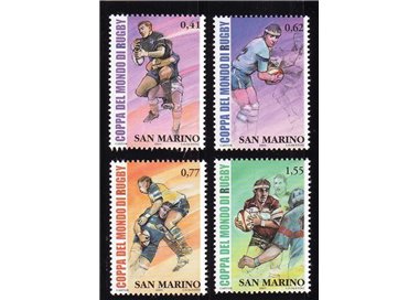 SAN MARINO 2003 Coppa del mondo di rugby 4v MNH**