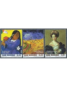 SAN MARINO 2003 Grandi maestri della pittura 3v MNH**