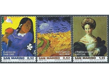 SAN MARINO 2003 Grandi maestri della pittura 3v MNH**