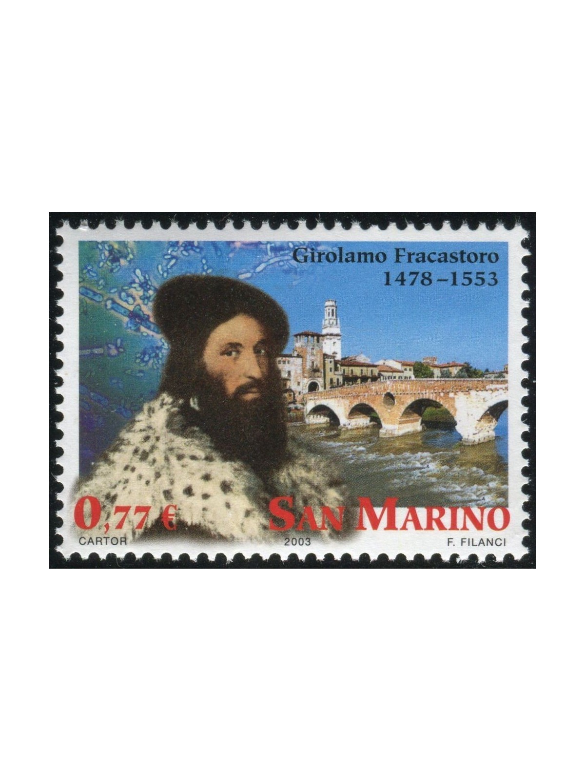 SAN MARINO 2003 Girolamo Fracastoro, Veronafil MNH**