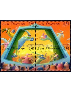 SAN MARINO 2003 Puppet art 4v MNH**