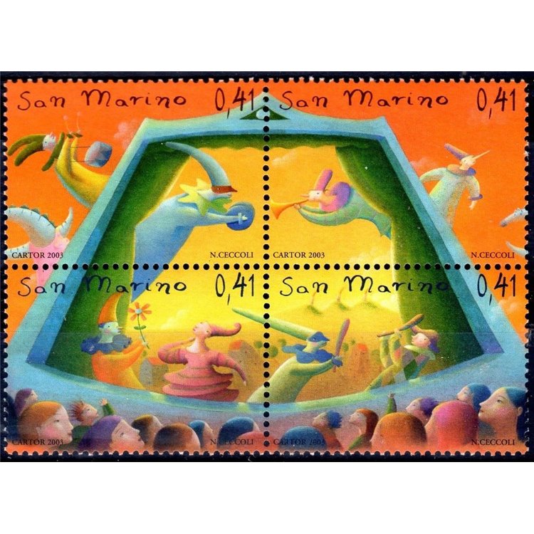SAN MARINO 2003 Arte dei burattini 4v MNH**