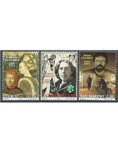 SAN MARINO 2004 Literary Characters 3v MNH**