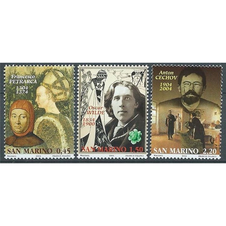 SAN MARINO 2004 Literary Characters 3v MNH**