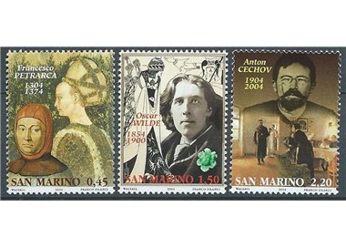 SAN MARINO 2004 Literary Characters 3v MNH**
