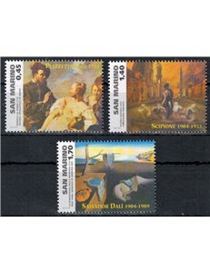 SAN MARINO 2004 Personaggi della pittura 3v MNH**