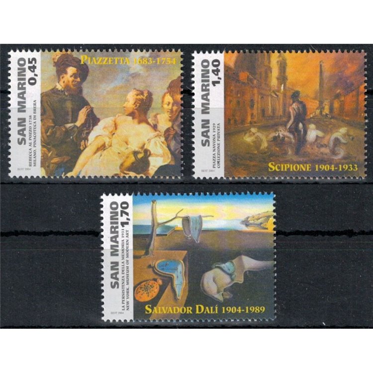 SAN MARINO 2004 Painting Characters 3v MNH**