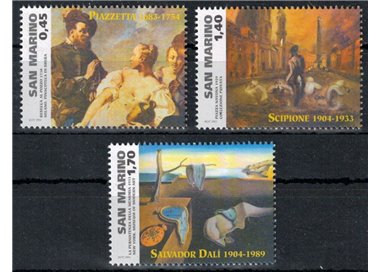 SAN MARINO 2004 Personaggi della pittura 3v MNH**