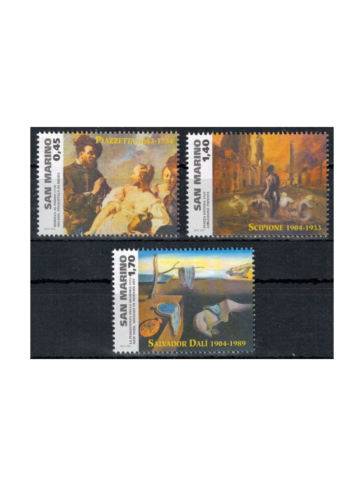SAN MARINO 2004 Painting Characters 3v MNH**