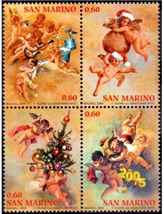 SAN MARINO 2004 Natale 4v MNH**