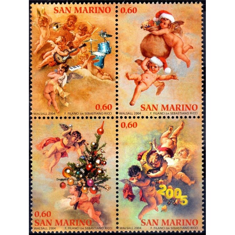 SAN MARINO 2004 Natale 4v MNH**