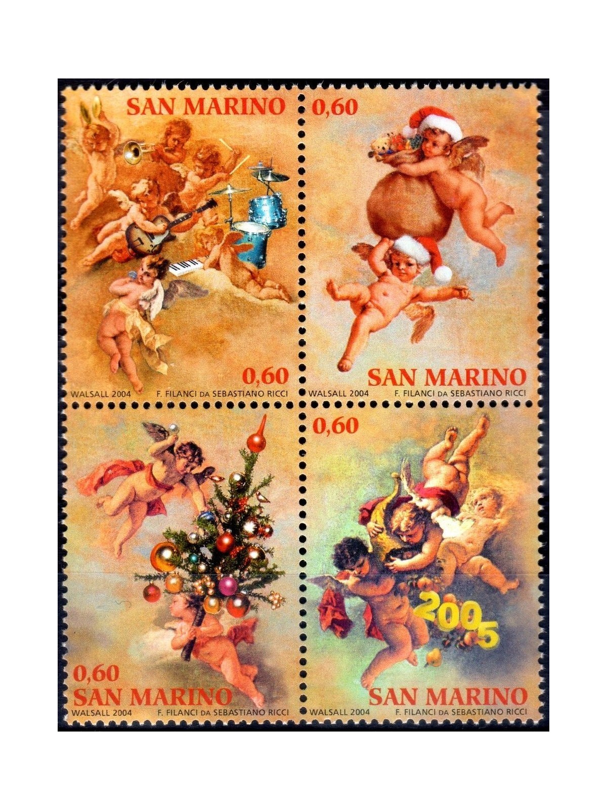 SAN MARINO 2004 Christmas 4v MNH**