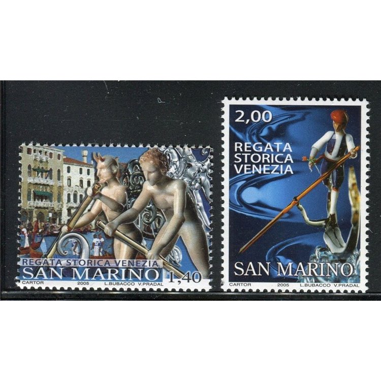 SAN MARINO 2005 Venice Historic Regatta 2v MNH**