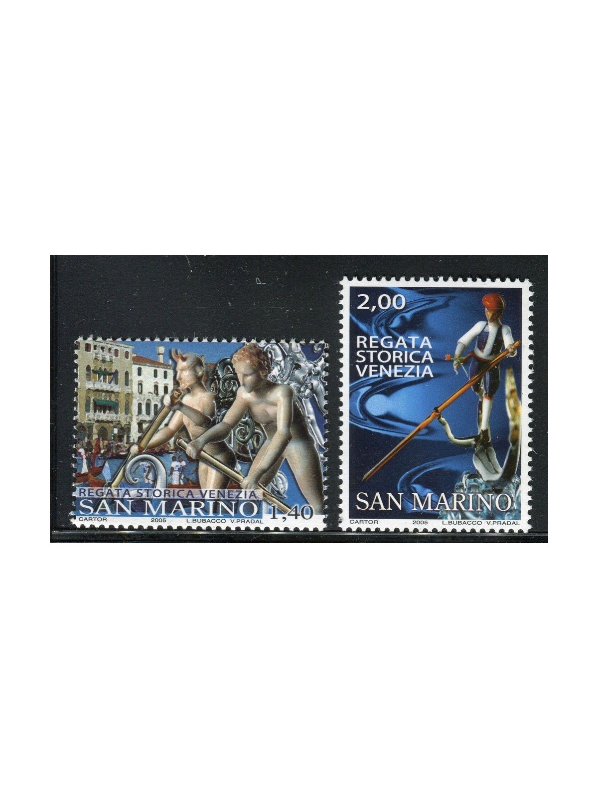 SAN MARINO 2005 Venice Historic Regatta 2v MNH**