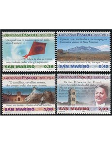 SAN MARINO 2005 Giovanni Pascoli 4v MNH**