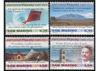 SAN MARINO 2005 Giovanni Pascoli 4v MNH**